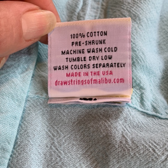 Drawstrings of Malibu Cotton Baja Tunic Cover Up - Picture 10 of 10